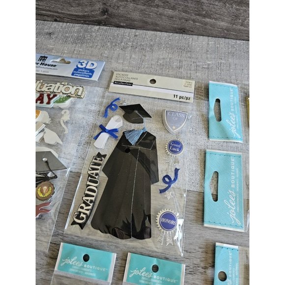 Sticker Lot Grad Graduation Graduate Scrapbooking 3D Stickers Jolee's RARE #60 - Picture 7 of 10